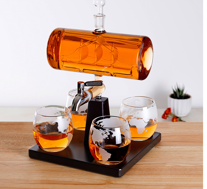 NTH Boat in a Bottle Decanter Set