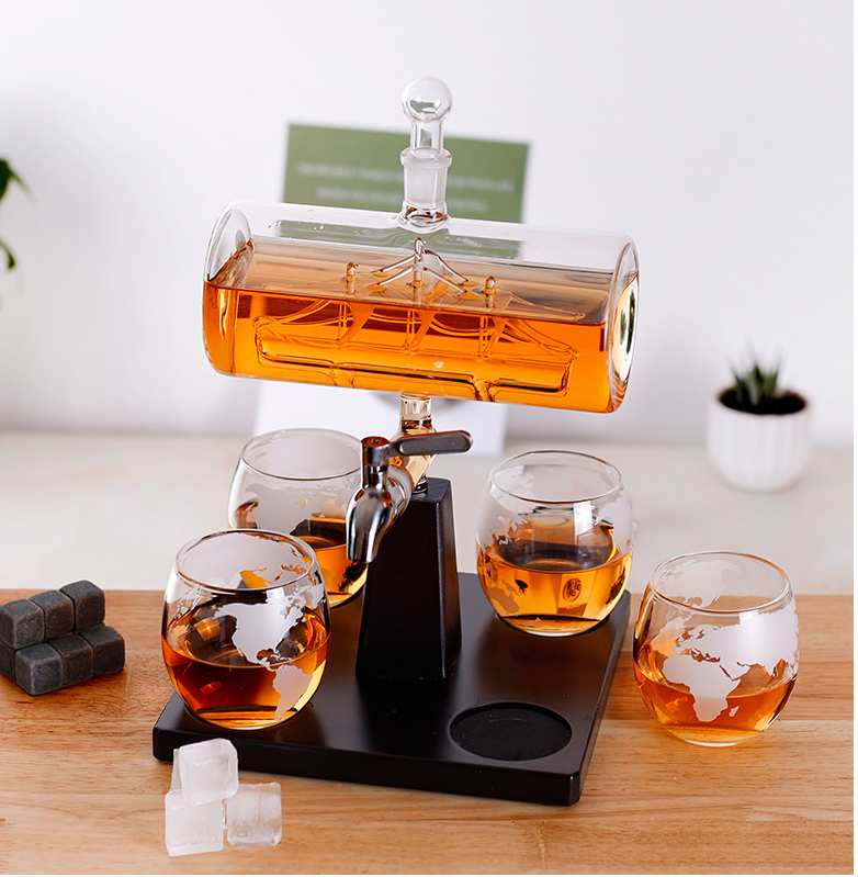 NTH Boat in a Bottle Decanter Set