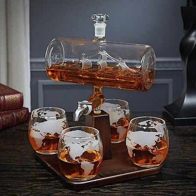 NTH Boat in a Bottle Decanter Set