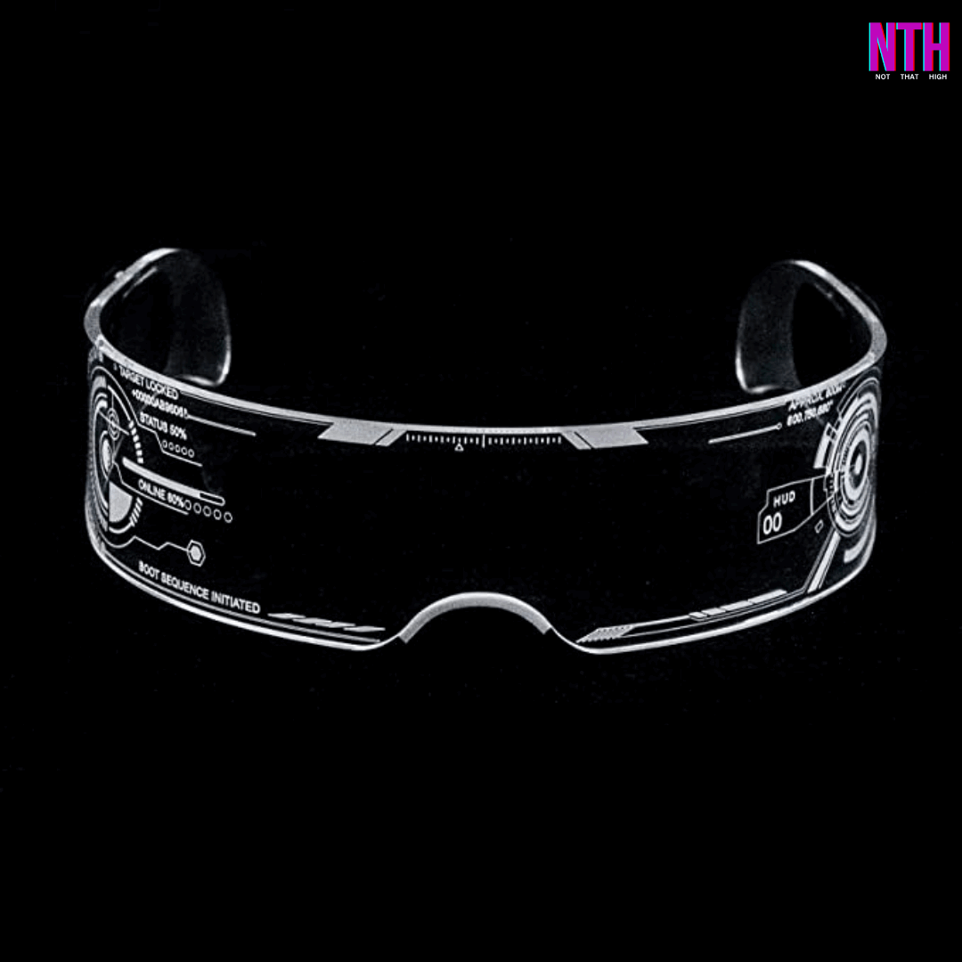 Cyberpunk Futuristic LED Glasses