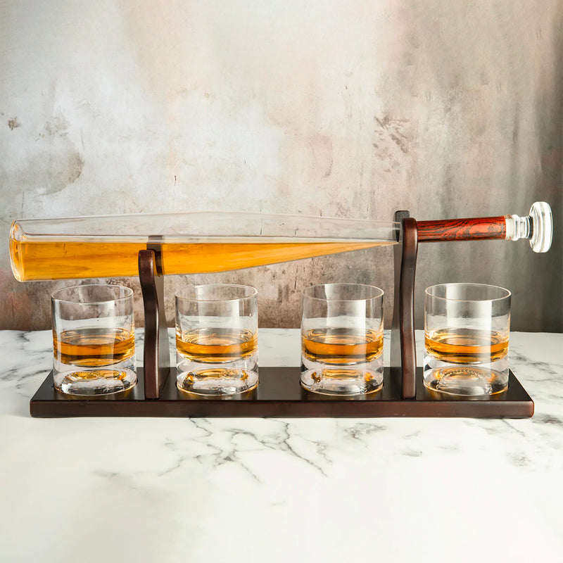 NTH Baseball Bat Decanter Set | Not That High