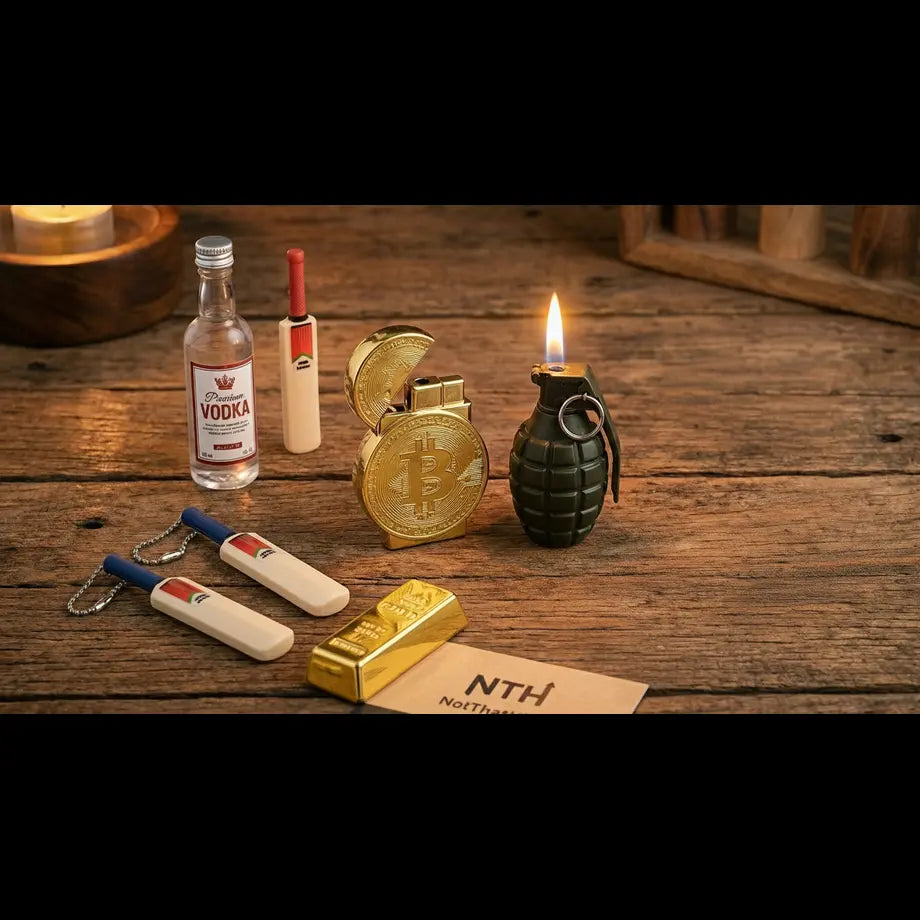 25+ Unique Novelty Lighters: Bitcoin to Grenades (India 2026)