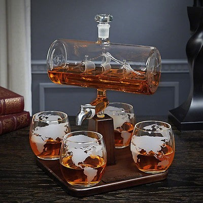 NTH Boat in a Bottle Decanter Set | Not That High