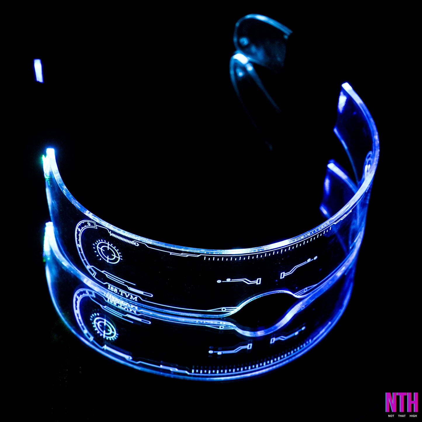 NTH Cyberpunk Futuristic Glasses | Not That High