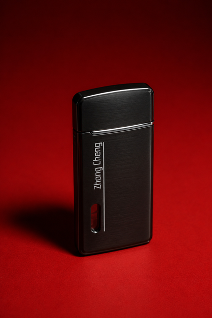 NTH Metal Zhong Cheng Black Pocket Lighter