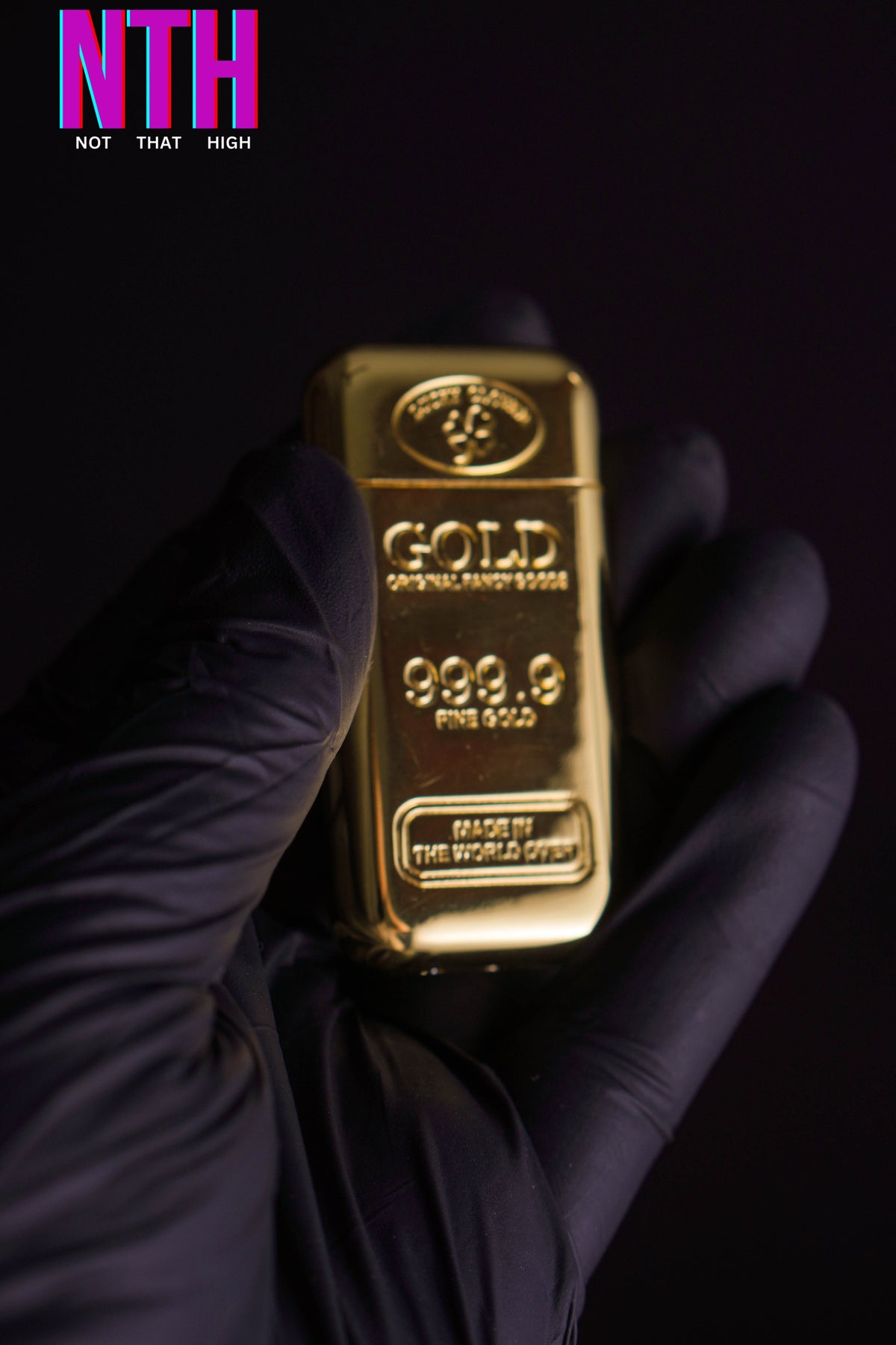 NTH Gold Bar Shaped Rechargeable USB Lighter
