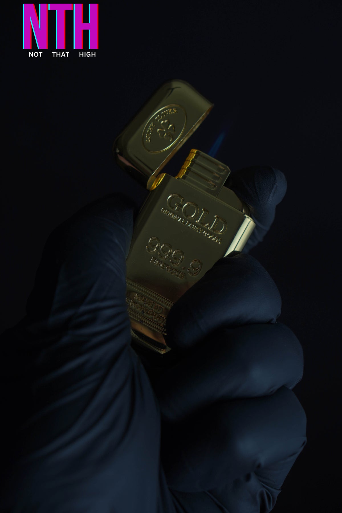 NTH Gold Bar Shaped Rechargeable USB Lighter