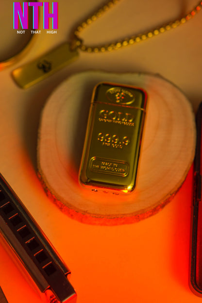 NTH Gold Bar Shaped Rechargeable USB Lighter