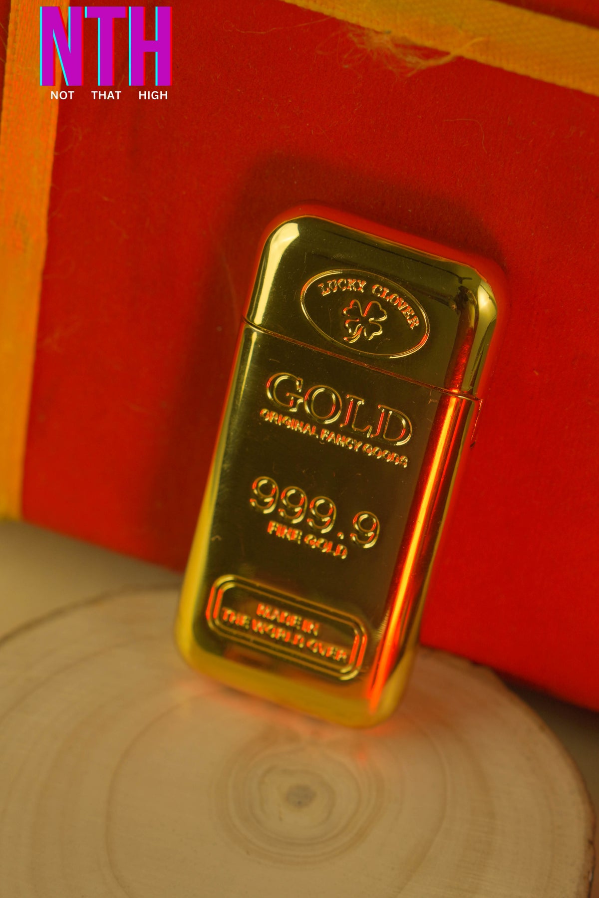 NTH Gold Bar Shaped Rechargeable USB Lighter