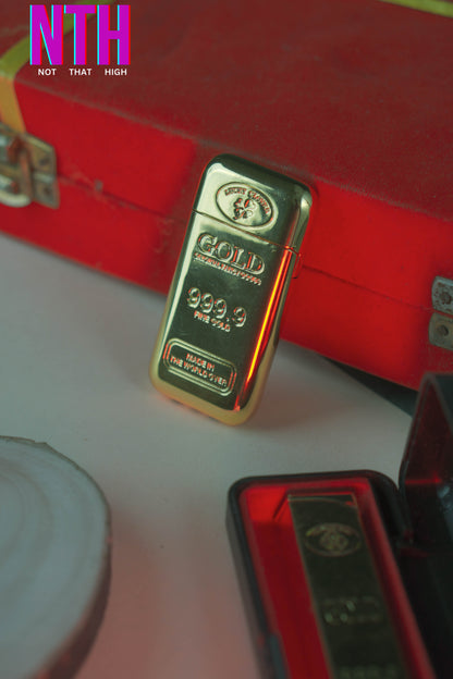 NTH Gold Bar Shaped Rechargeable USB Lighter