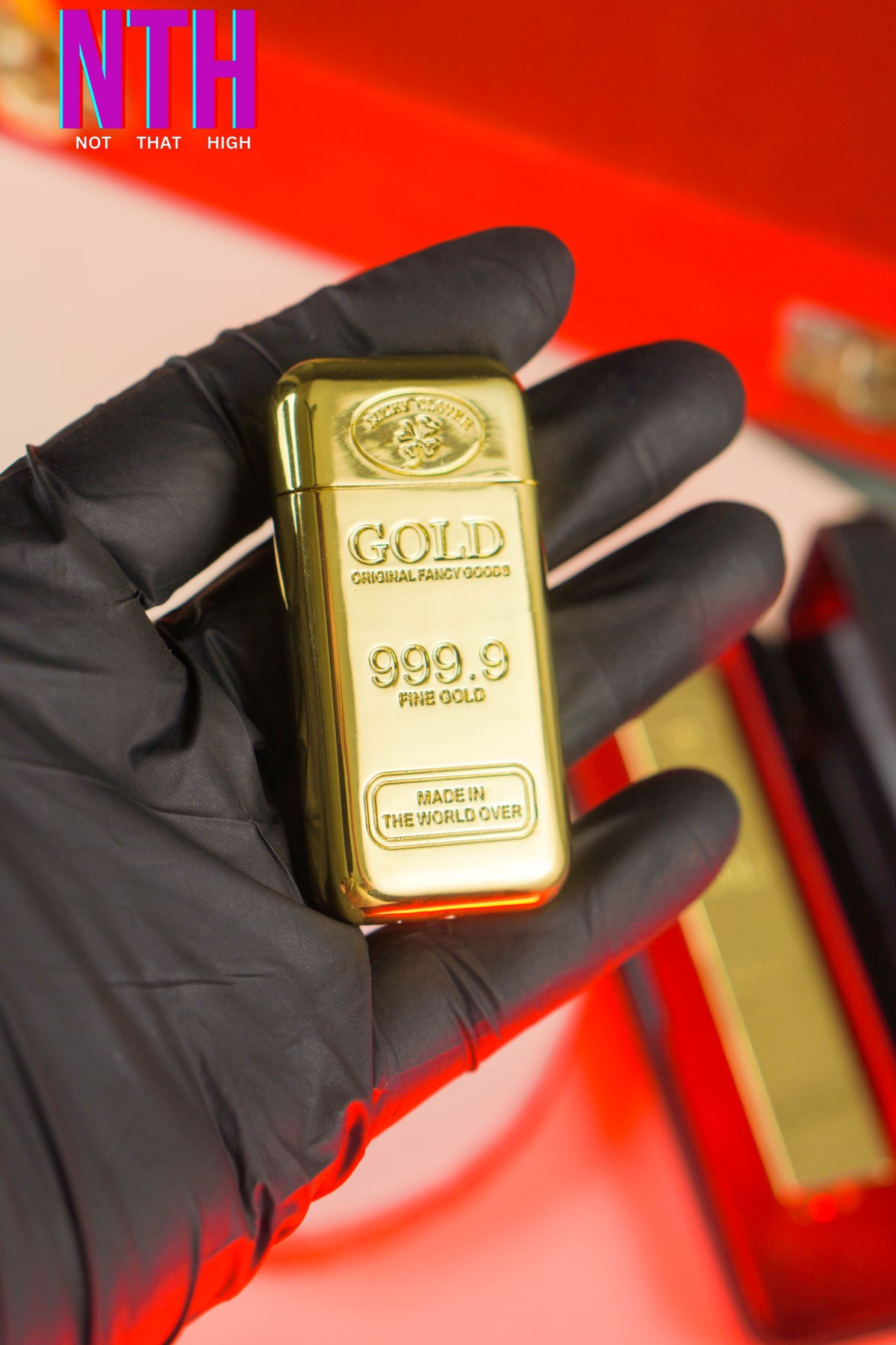 NTH Gold Bar Shaped Rechargeable USB Lighter