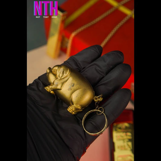 NTH Golden Pig Lighter – A Symbol of Luck, Luxury & Style