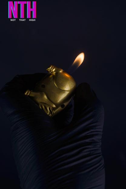 NTH Golden Pig Lighter – A Symbol of Luck, Luxury & Style