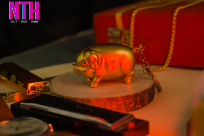 NTH Golden Pig Lighter – A Symbol of Luck, Luxury & Style