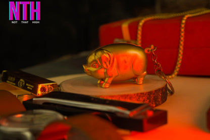 NTH Golden Pig Lighter – A Symbol of Luck, Luxury & Style