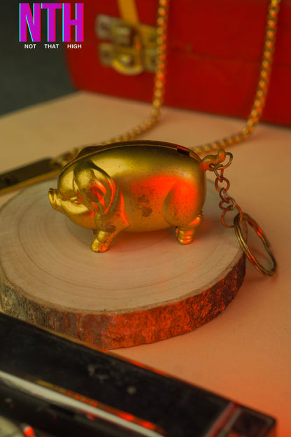 NTH Golden Pig Lighter – A Symbol of Luck, Luxury & Style