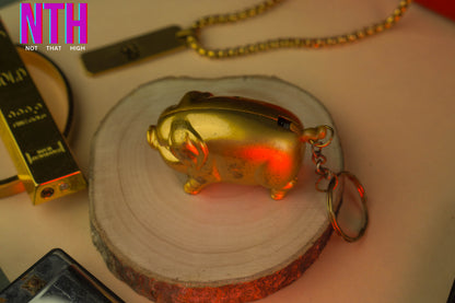 NTH Golden Pig Lighter – A Symbol of Luck, Luxury & Style