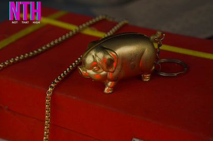 NTH Golden Pig Lighter – A Symbol of Luck, Luxury & Style