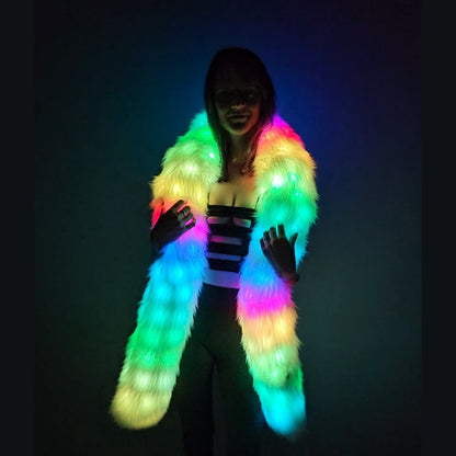 NTH LED Glow Scarf – Colorful Party Prop for Clubs, Festivals, Raves & Events