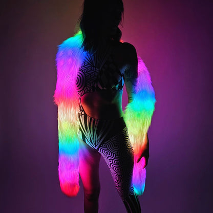 NTH LED Glow Scarf – Colorful Party Prop for Clubs, Festivals, Raves & Events