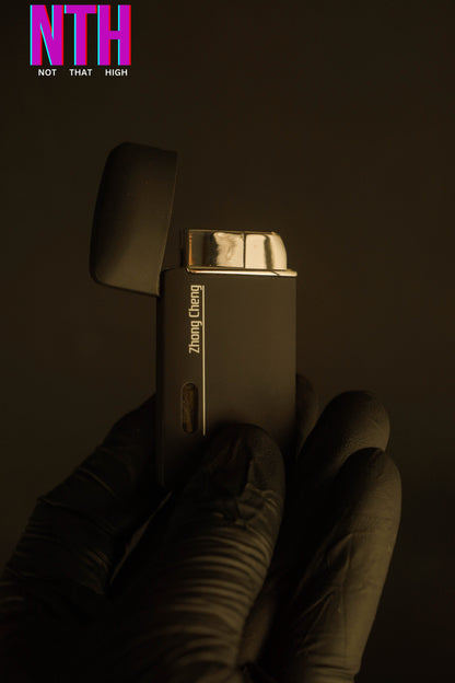 NTH Metal Zhong Cheng Black Pocket Lighter