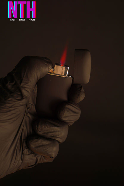 NTH Metal Zhong Cheng Black Pocket Lighter