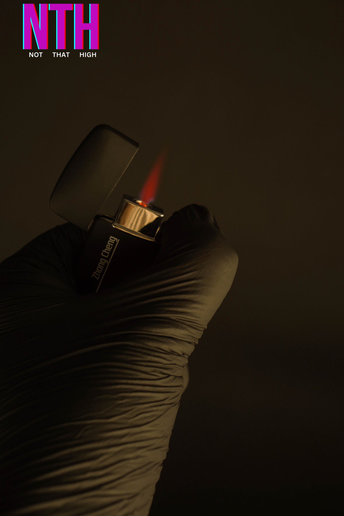 NTH Metal Zhong Cheng Black Pocket Lighter