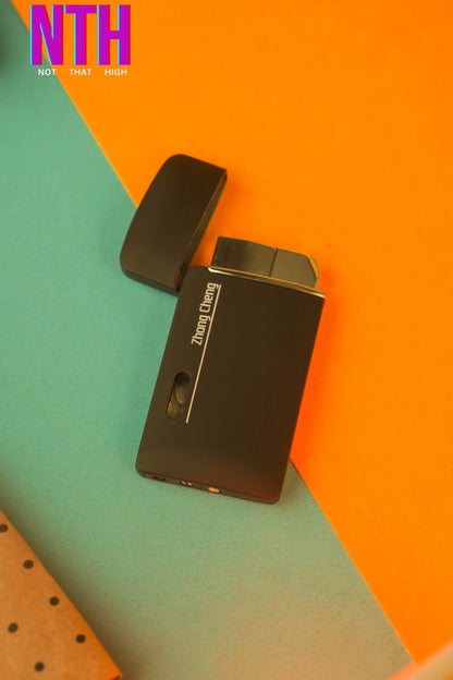 NTH Metal Zhong Cheng Black Pocket Lighter
