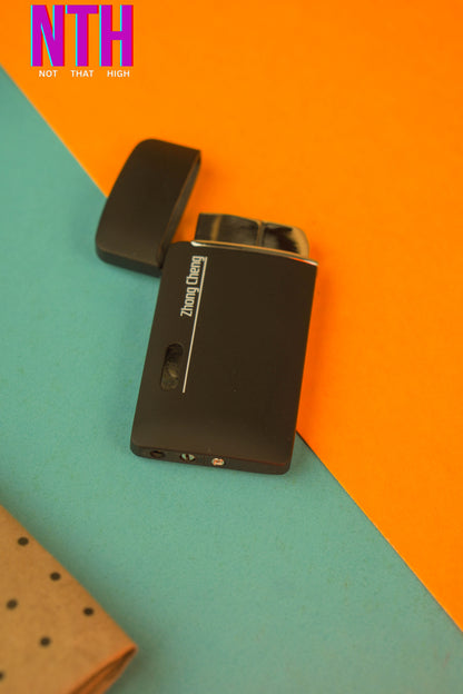 NTH Metal Zhong Cheng Black Pocket Lighter