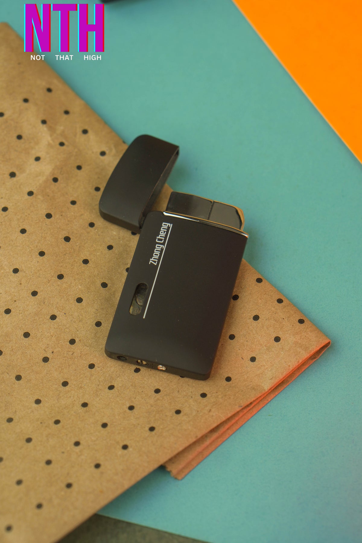 NTH Metal Zhong Cheng Black Pocket Lighter