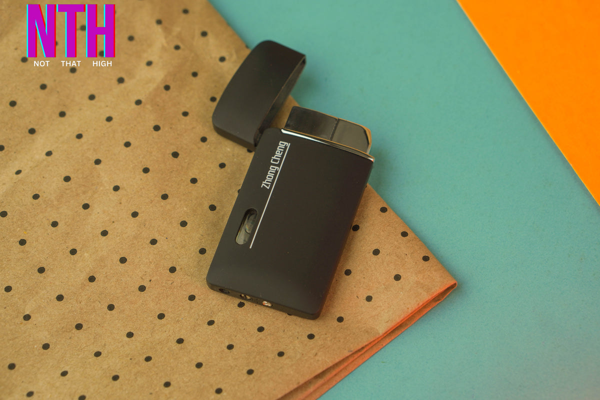 NTH Metal Zhong Cheng Black Pocket Lighter