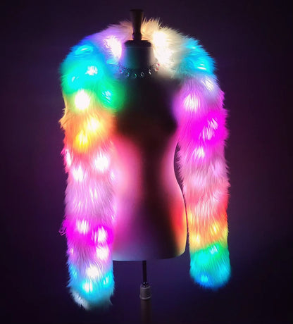 NTH LED Glow Scarf – Colorful Party Prop for Clubs, Festivals, Raves & Events