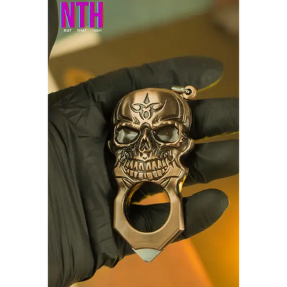 NTH Skull Shaped Butane Keychain Lighter