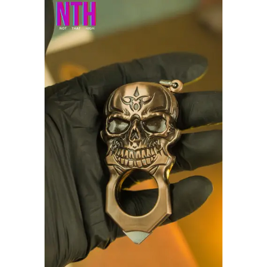 NTH Skull Shaped Butane Keychain Lighter