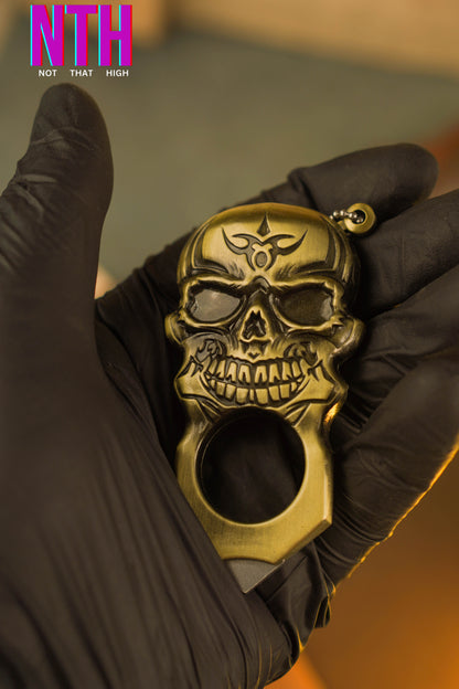 NTH Skull Shaped Butane Keychain Lighter