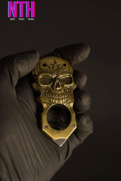 NTH Skull Shaped Butane Keychain Lighter