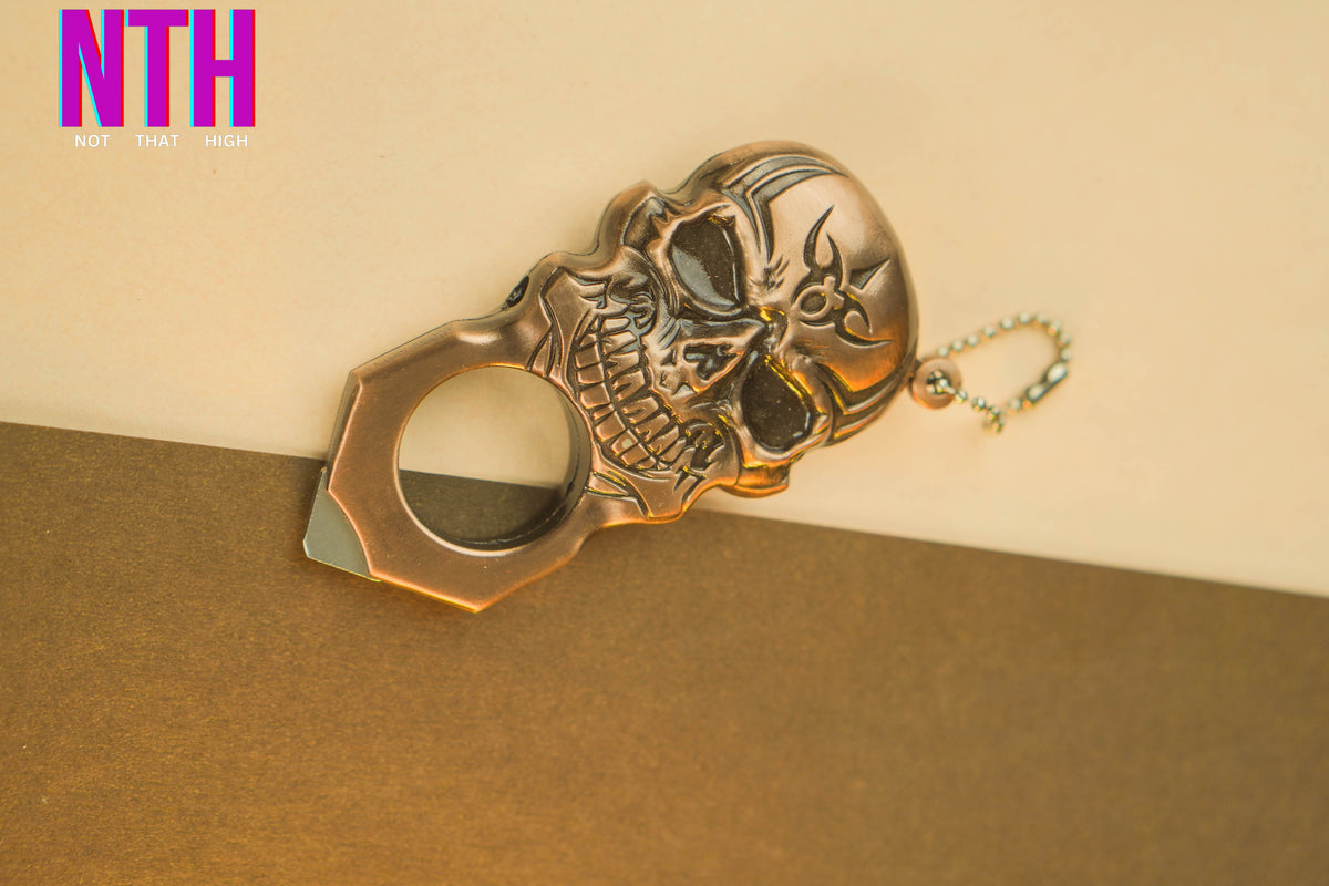 NTH Skull Shaped Butane Keychain Lighter