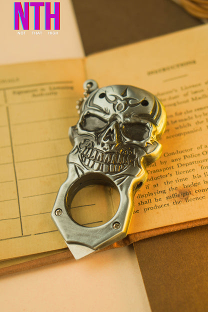 NTH Skull Shaped Butane Keychain Lighter