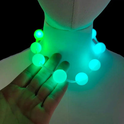 NTH LED Round Necklace – Glowing Party Necklace for Clubs, Raves, Festivals & Night Events