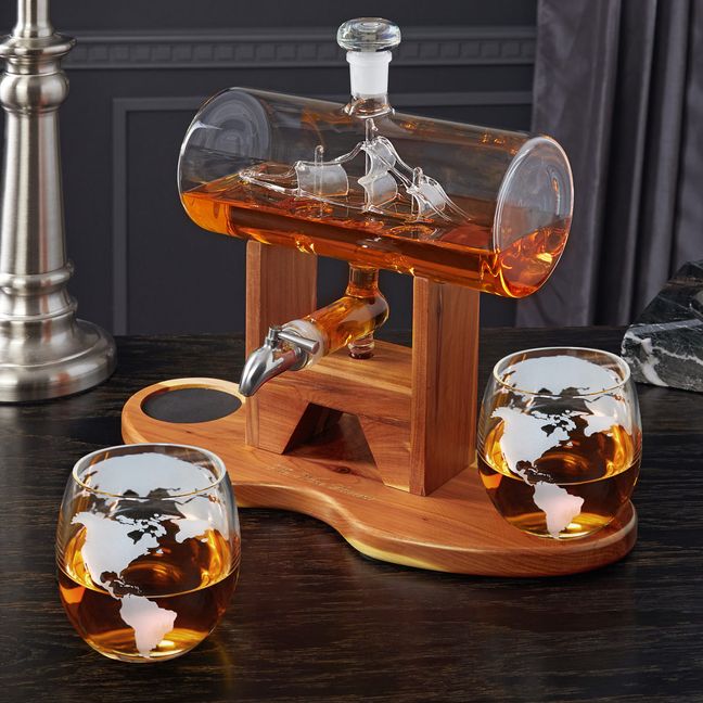 NTH Boat in a Bottle Decanter Set