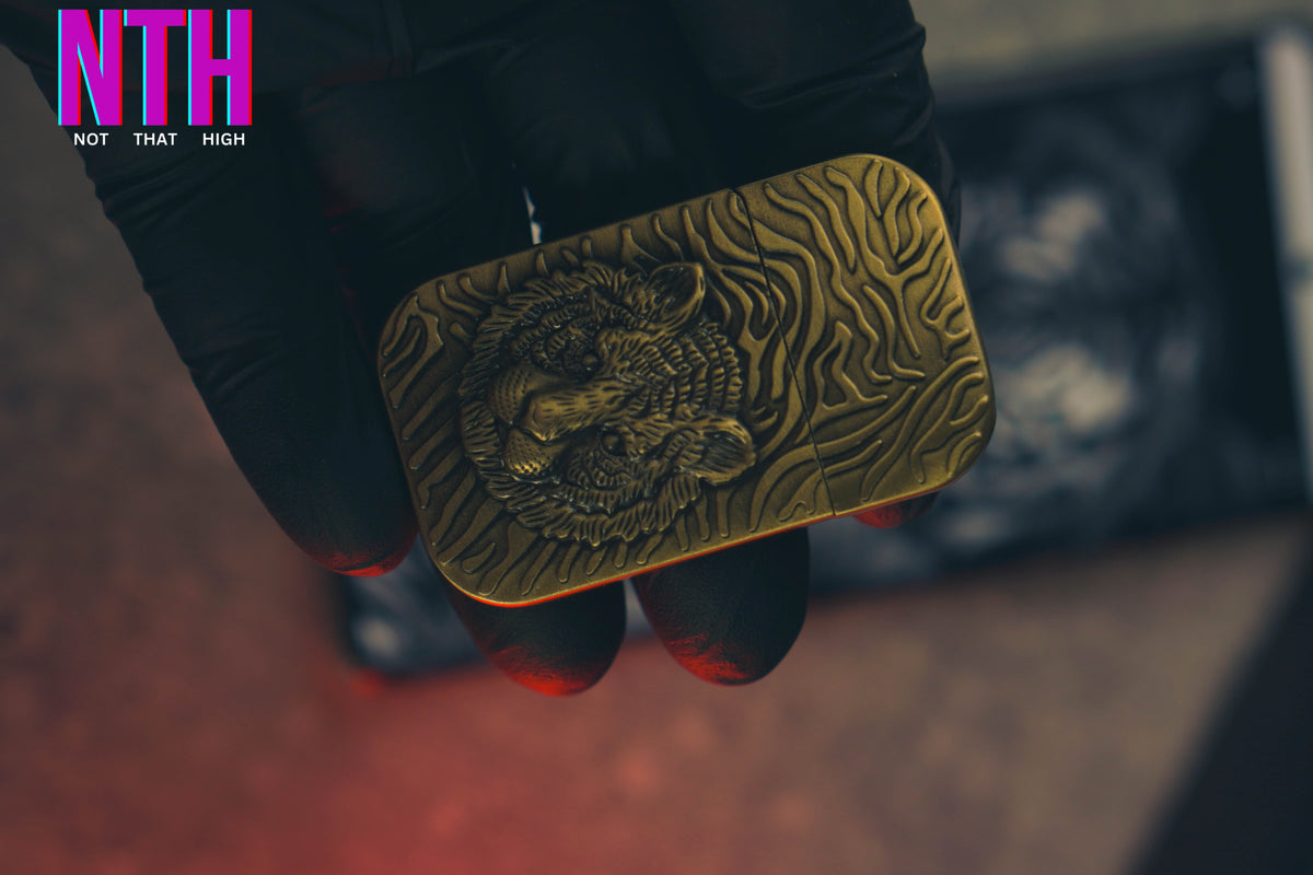 NTH Tiger Eye Emblem (Gold) Lighter