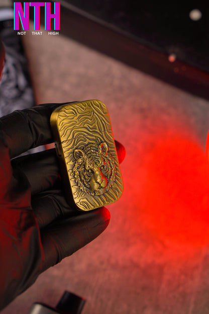 NTH Tiger Eye Emblem (Gold) Lighter
