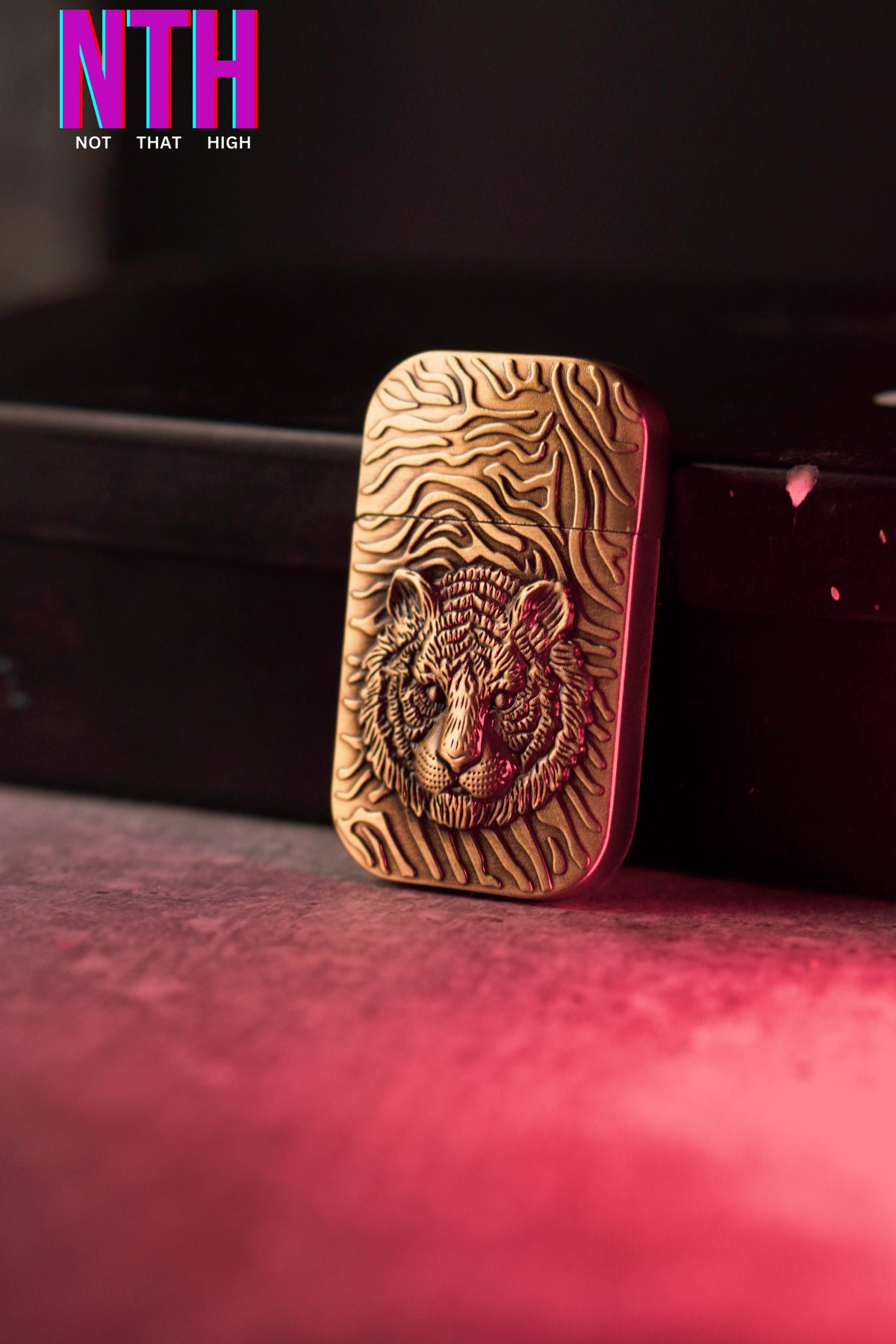 NTH Tiger Eye Emblem (Gold) Lighter