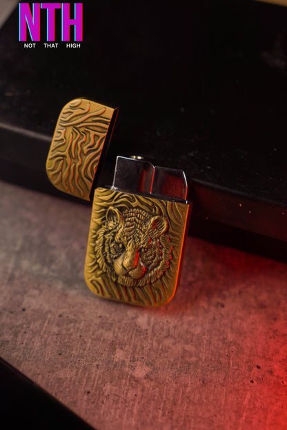 NTH Tiger Eye Emblem (Gold) Lighter