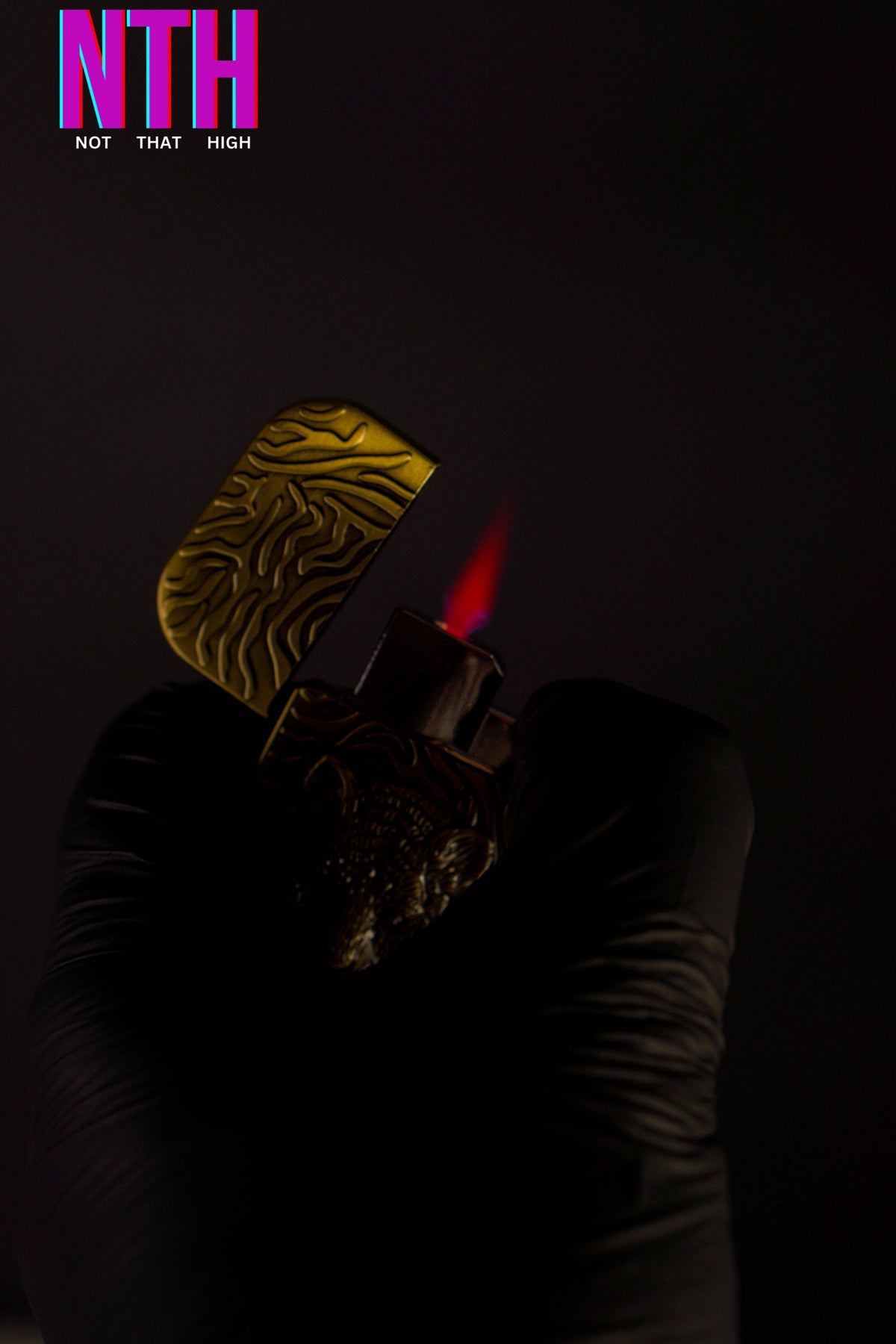 NTH Tiger Eye Emblem (Gold) Lighter