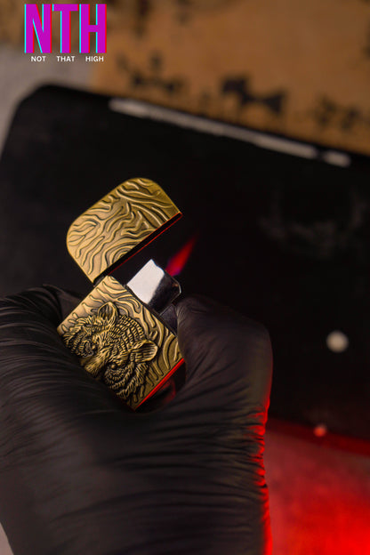 NTH Tiger Eye Emblem (Gold) Lighter