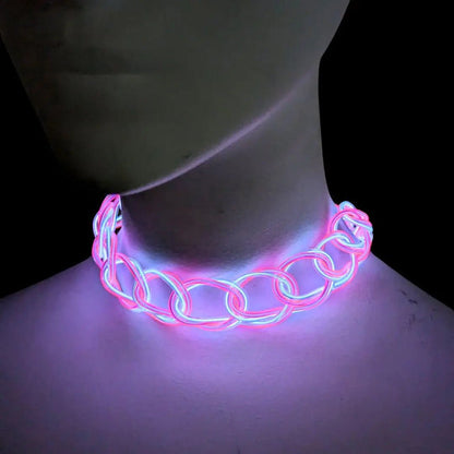 NTH LED Chokers – Light-Up Party Necklaces for Clubs, Raves, Festivals & Night Events