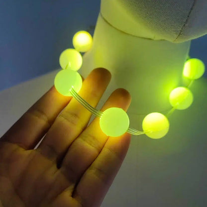 NTH LED Round Necklace – Glowing Party Necklace for Clubs, Raves, Festivals & Night Events